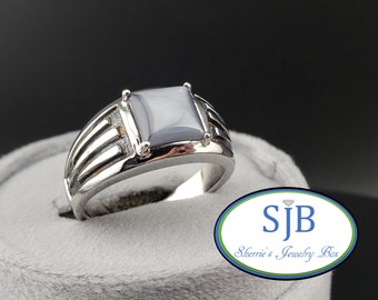 アクセサリー cats-eye Mens Rings, Cats Eye Rings, Mens 14k White Gold Gray Cats
