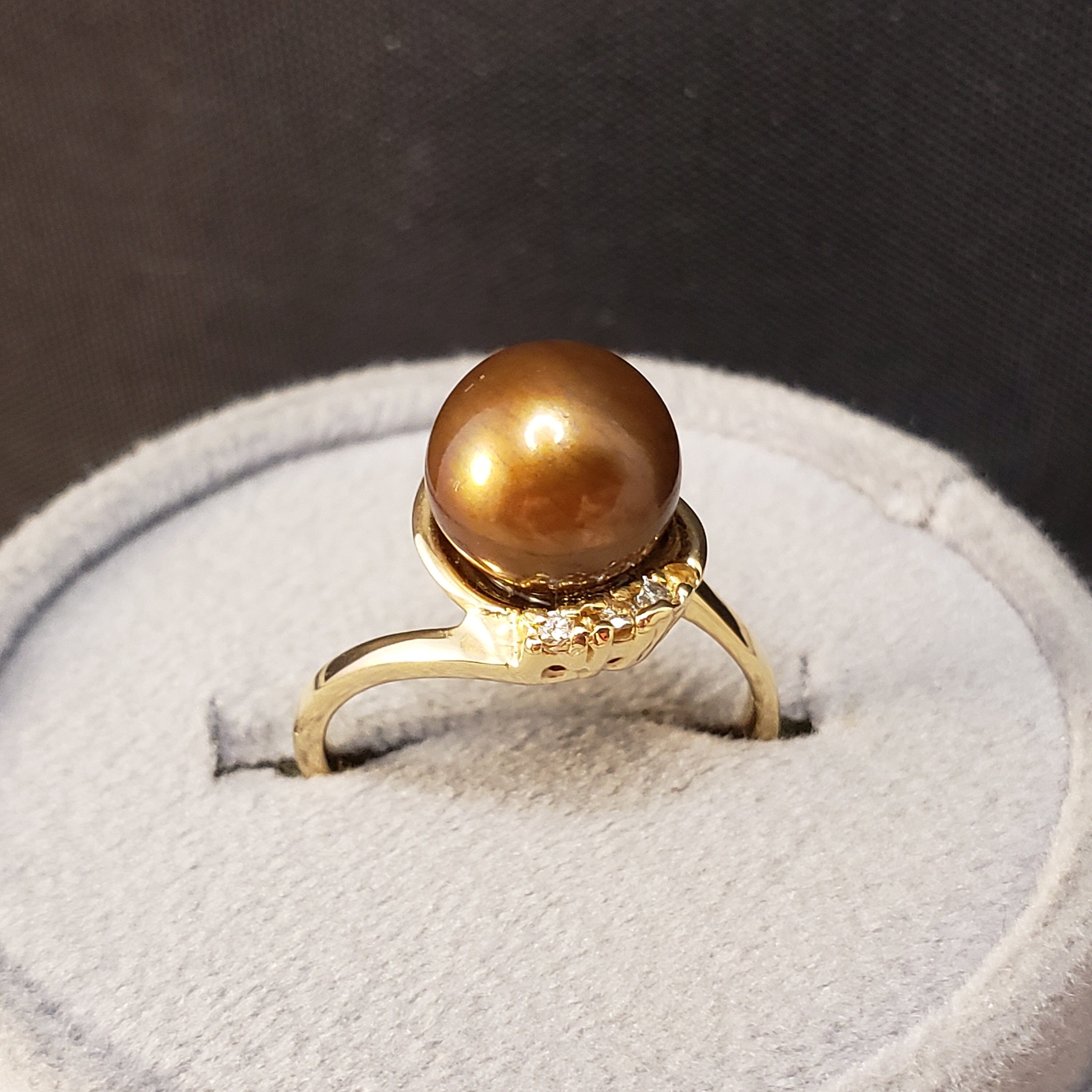 Chocolate cheap pearl ring