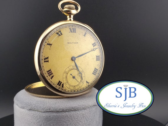 Vintage Pocket Watch, Waltham Pocket Watch, Solid… - image 1