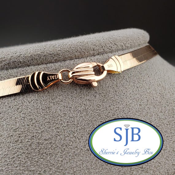 Vintage Chains, Vintage 14k Rose Gold 4.6mm Diamo… - image 8