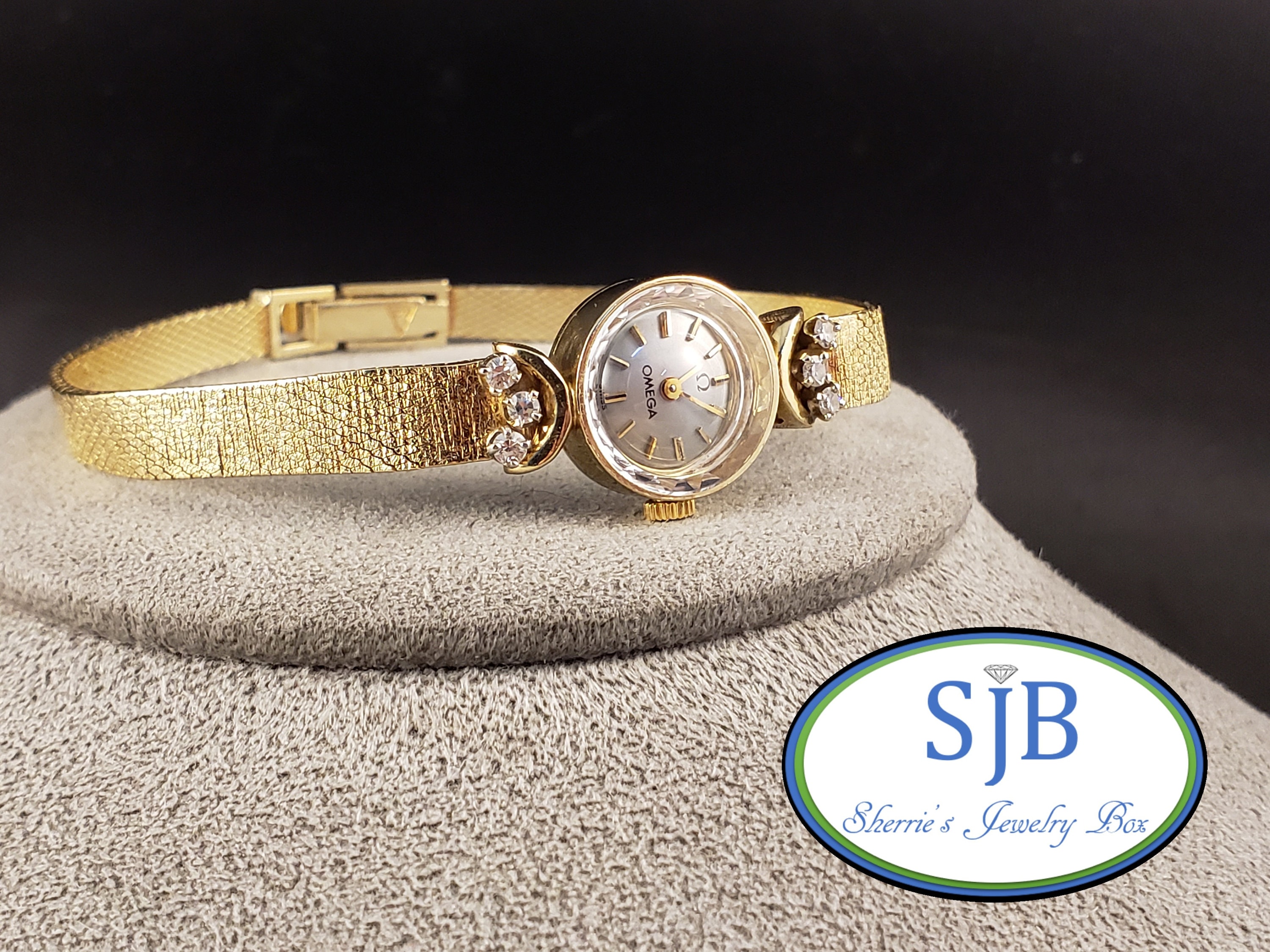 Omega vintage diamond watch sale