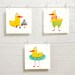 Bathroom Kid's Art Yellow Duck Poster Bath Wall Decor Bathroom Print ...
