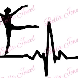 Male Ballet dancer SVG, ballet dancer svg, ballet svg, dancer svg, heartbeat svg, my heart beats for ballet svg, I love ballet svg