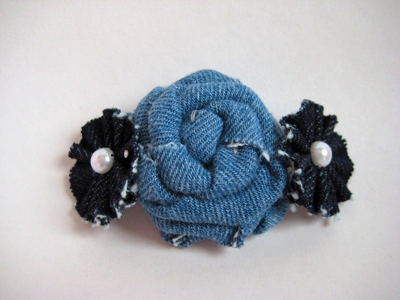 Denim Headband Girls Headband Baby Headband Infant Etsy