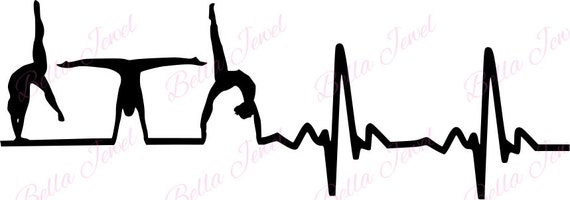 Download Gymnastic SVG heartbeat svg my heart beats for gymnastics ...