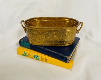 Old Italian Brass Pot Plant Trays …five available listed separately