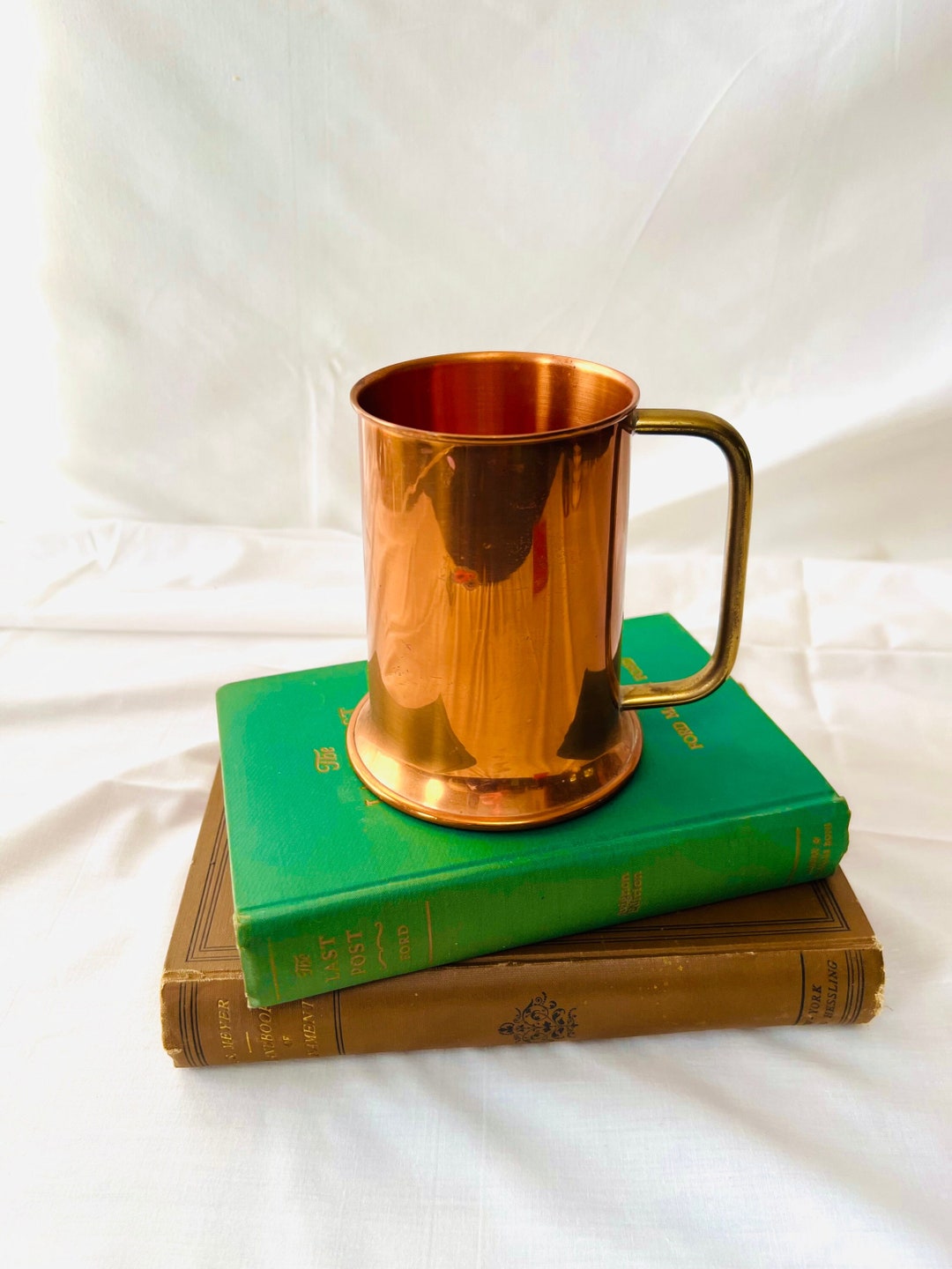 Vintage Copper Cup With Brass Handle, Vintage Copper Dish Etsy