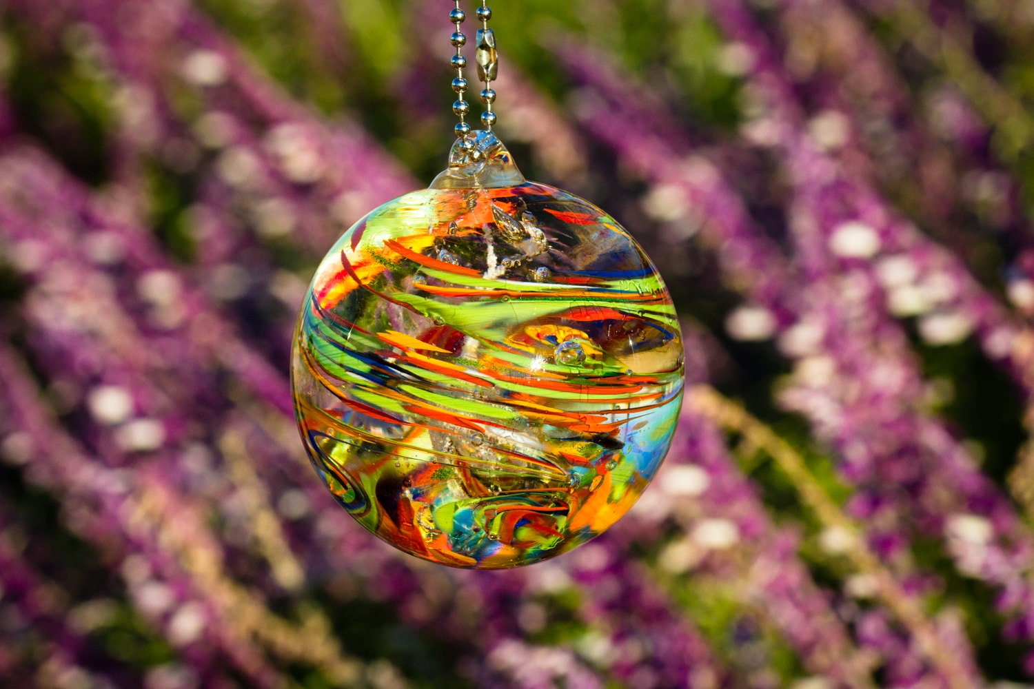 Hanging Glass Orb With Cremation Ash Ashes in Glass Glass Etsy