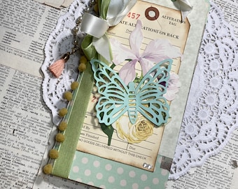 Handmade Junk Journal, Travelers Notebook Insert, Ephemera & Vintage Pages