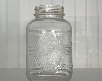 Vintage Glass Jar by Hazel Atlas, Clear Glass With No Lid - Etsy