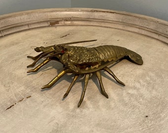 Crayfish Crawdad Shellfish Seafood Vintage Belt Buckle 