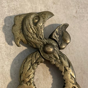 Antique Brass Nutcracker ~ Handheld Rooster ~ Gold Color