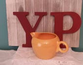 Fiestaware Pitcher or Jug by Homer Laughlin Inc - 2 Pint Pitcher - Yellow Color - Farmhouse Kitchen Decor