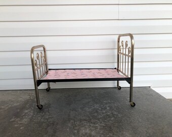 brass doll bed