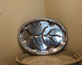 Vintage Serving Tray ~ Silver Plated