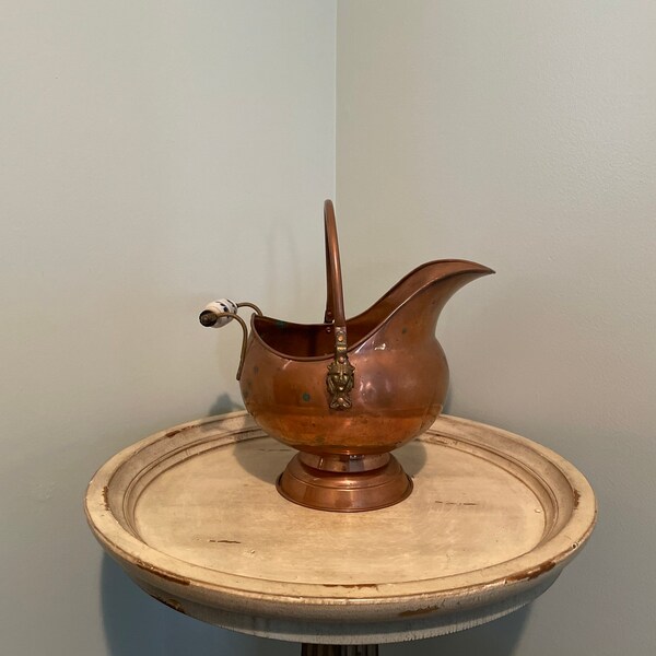 Coal Scuttle ~ Copper and Brass