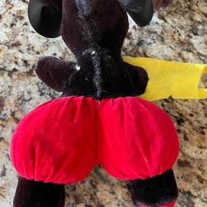 Antique Plush Mickey Mouse, Walt Disney Production, Made in Japan image 7