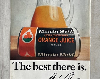 Vintage Paper Advertisement: Minute Maid Orange Juice, 1969