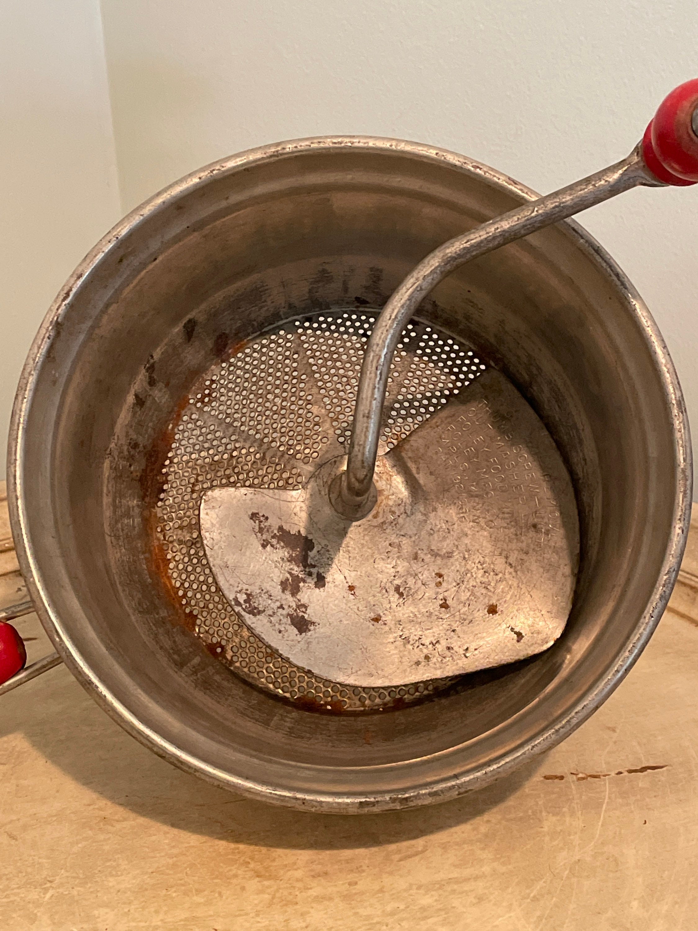 Vintage Foley Food Mill With Red Handles Etsy