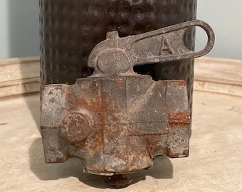 Vintage Valve, Heavy Cast Iron, Plumbing Salvage