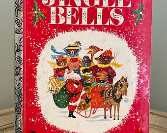 Vintage Book: Jingle Bells, Little Golden Book, 1974