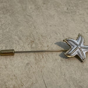 Vintage Stick Pin ~ Starfish Shape ~ Gold Tone