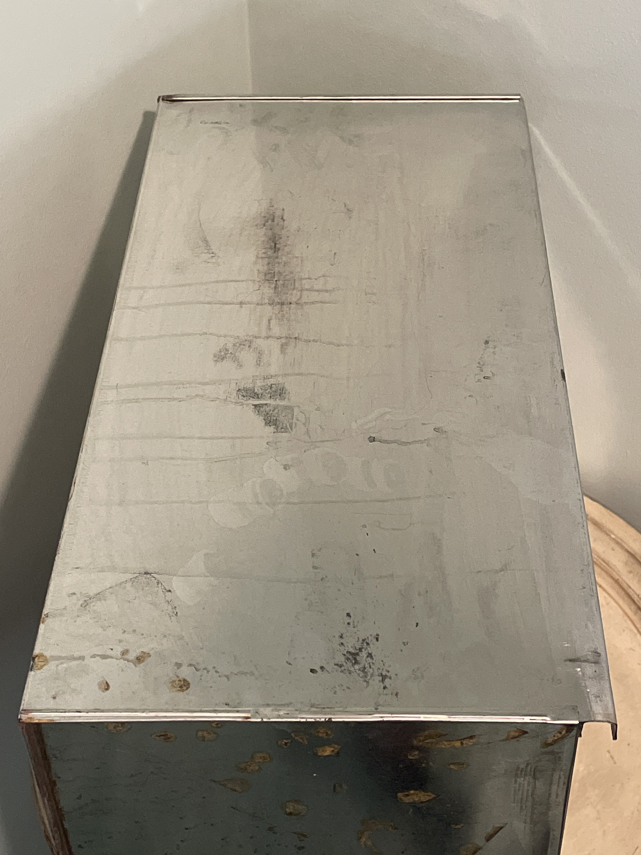 Vintage Bread Box Hoosier Cabinet Metal Insert With Sliding | Etsy