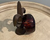 Vintage Bangle Acrylic Bracelet - Tiger Stripe Tortoiseshell