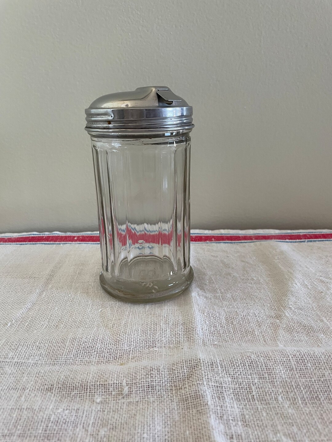 Vintage Sugar Shaker Glass Diner Style Etsy