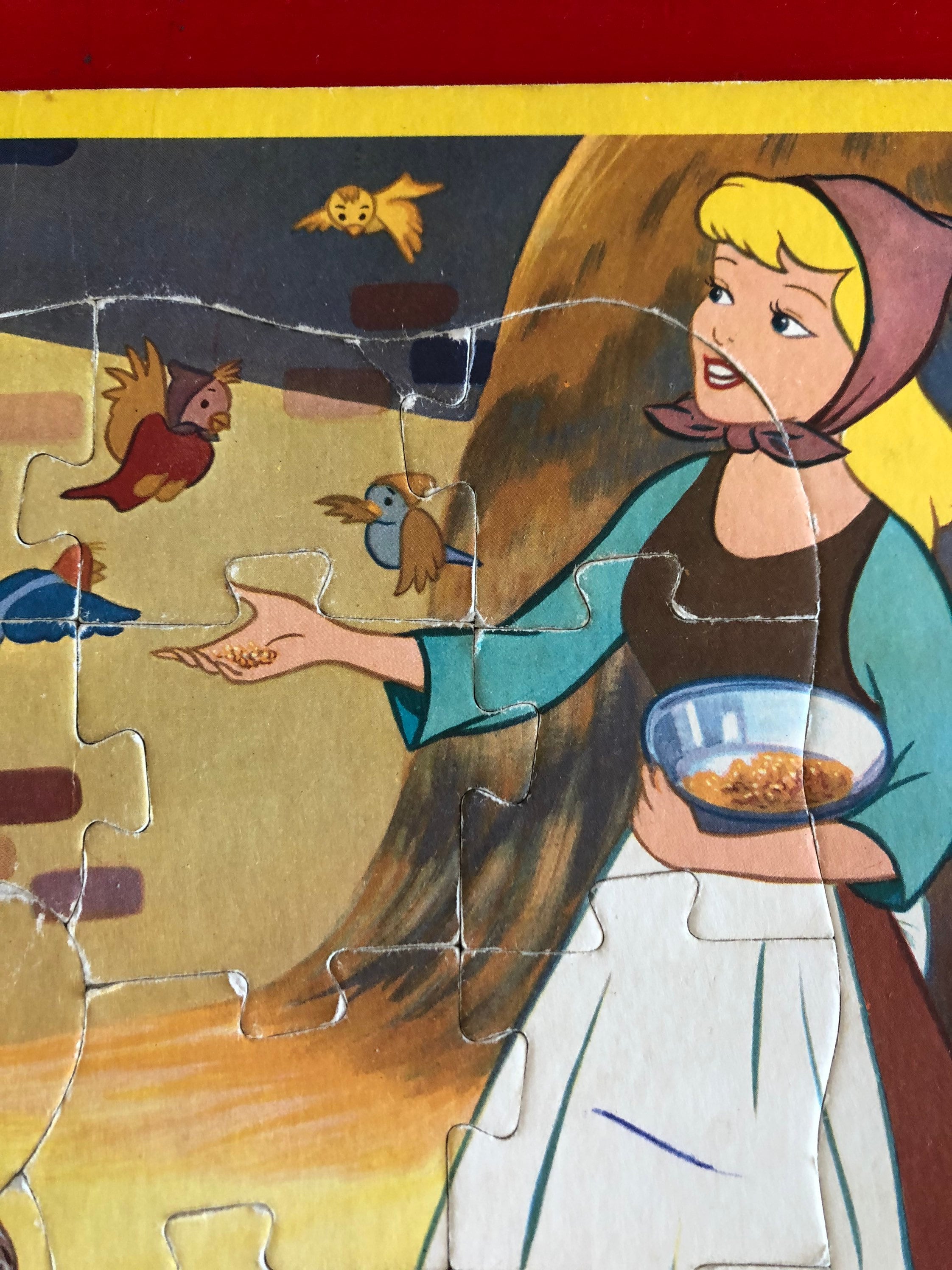Vintage Walt Disney's Cinderella Puzzle, 20 Pieces, Jaymar 3003 - Etsy
