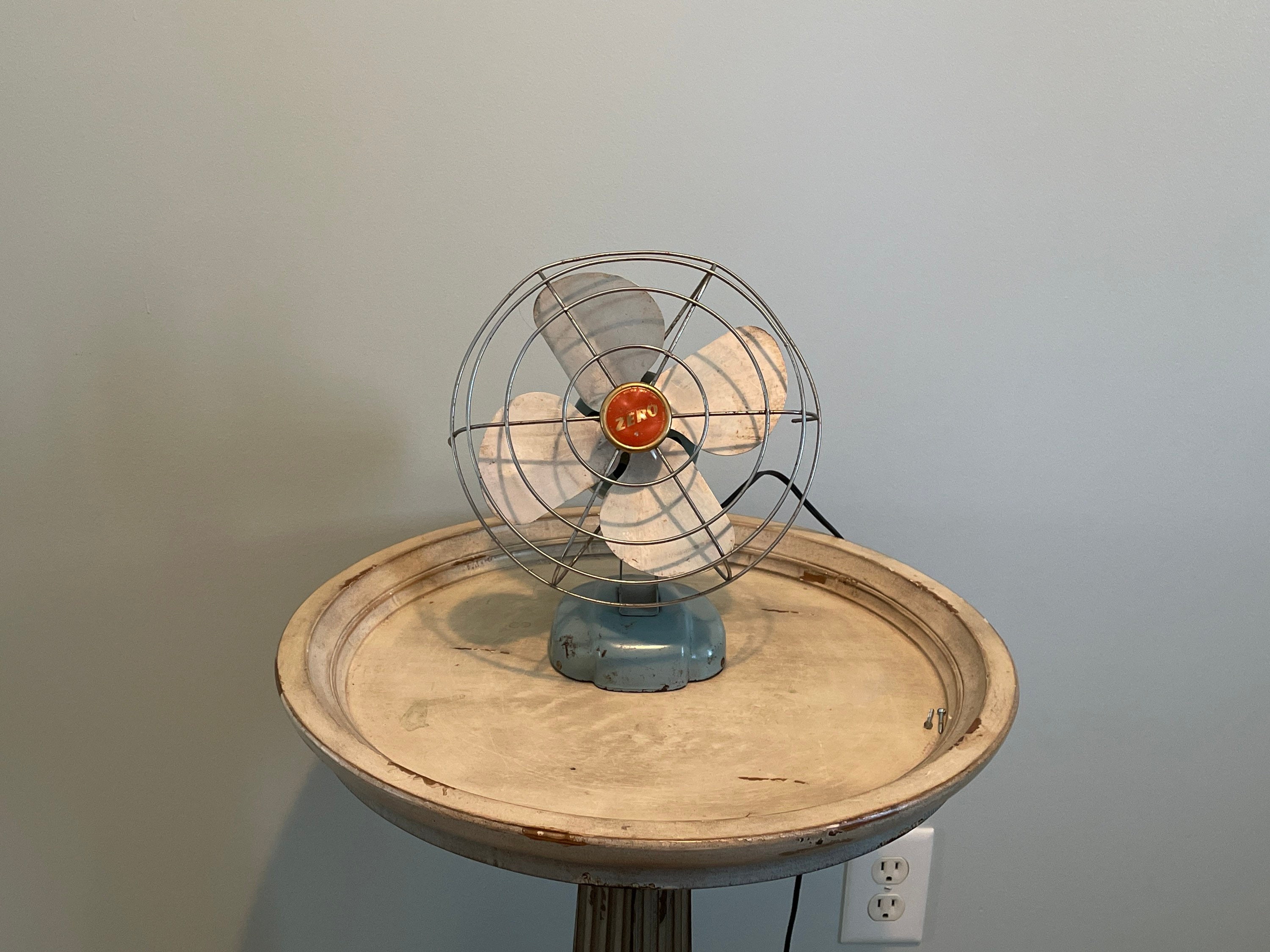 Vintage Zero Electric Fan Mcgraw Edison Company Blue and Silver - Etsy