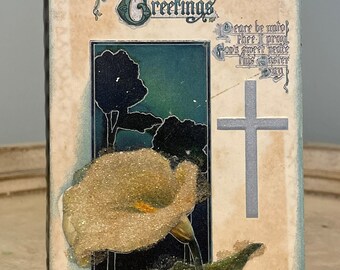 Antique Postcard: Raphael Tuck & Sons, Easter Series No. 3615, Religious