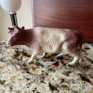 Antique Celluloid Cow ~ Made in USA