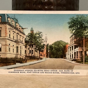 Vintage Postcard ~ Dufferin Avenue Sherbrooke Quebec