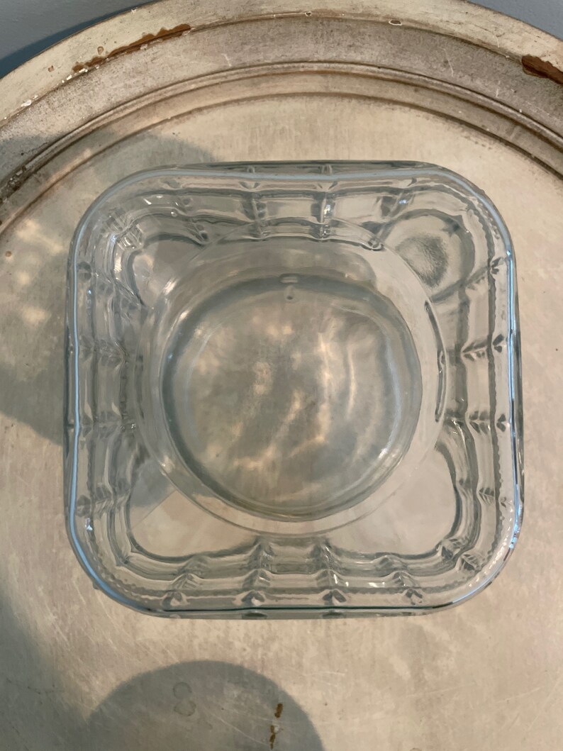 Vintage Glass Storage Jar With Lid Etsy