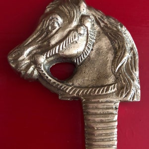 Vintage Brass Horse Shoe Horn image 5