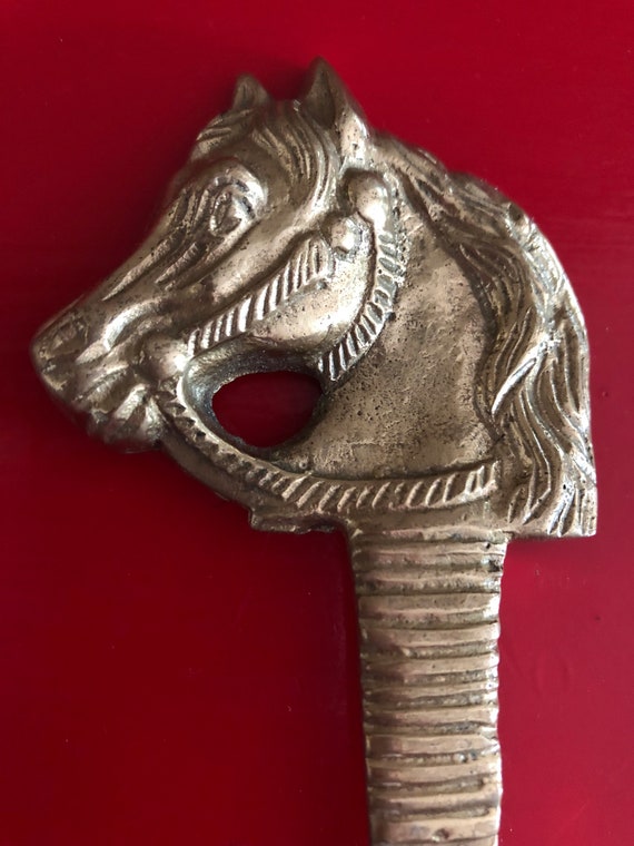 Vintage Brass Horse Shoe Horn - image 5