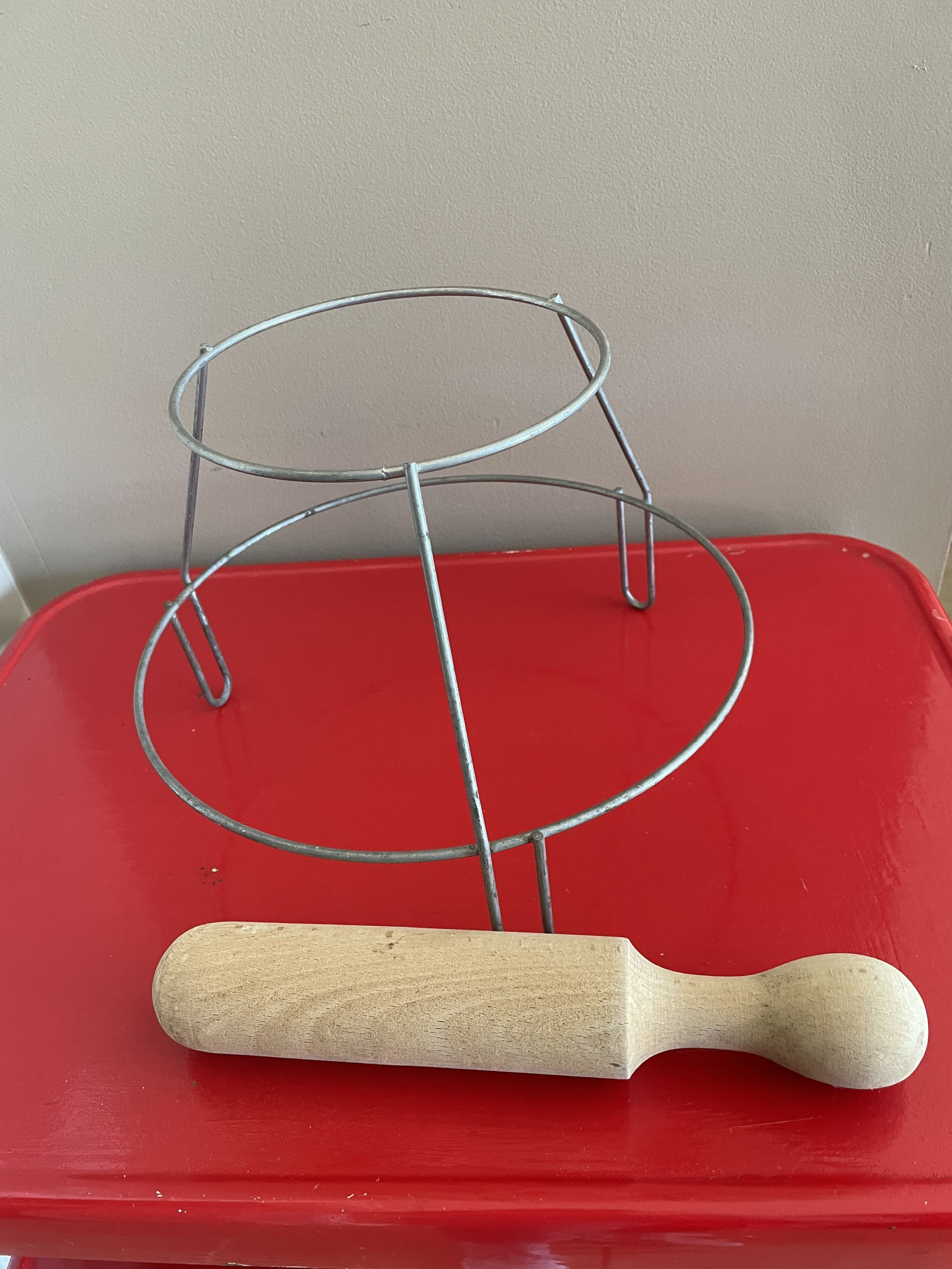 Vintage Strainer With Stand and Pestle Etsy