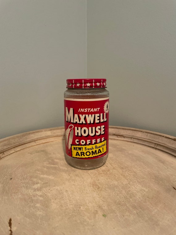 Maxwell House Coffee Jar Vintage Advertising 2 Etsy