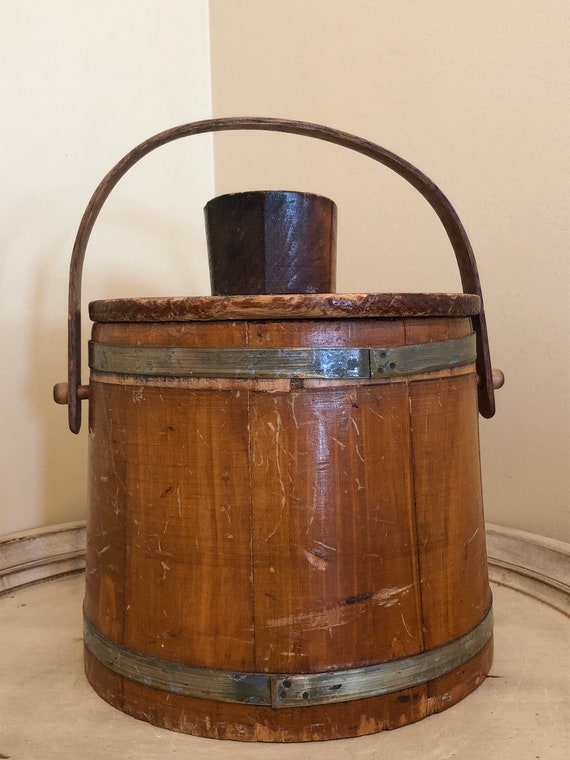 Firkin Shoe Shine Box - Round Barrel Shape - image 4