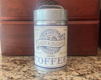 Metal Coffee Canister ~ Ohio Wholesale ~ 2002