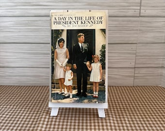 Vintage Book: Day in Life of President Kennedy, paperback,  Copyright 1964