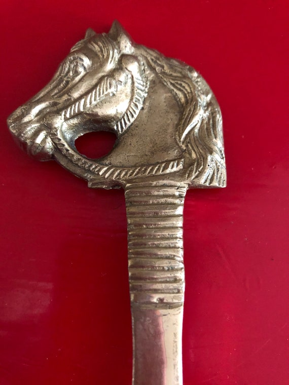 Vintage Brass Horse Shoe Horn - image 3