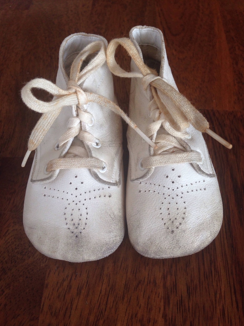 Antique Leather Baby Shoes Baby Booties 1940�s Etsy