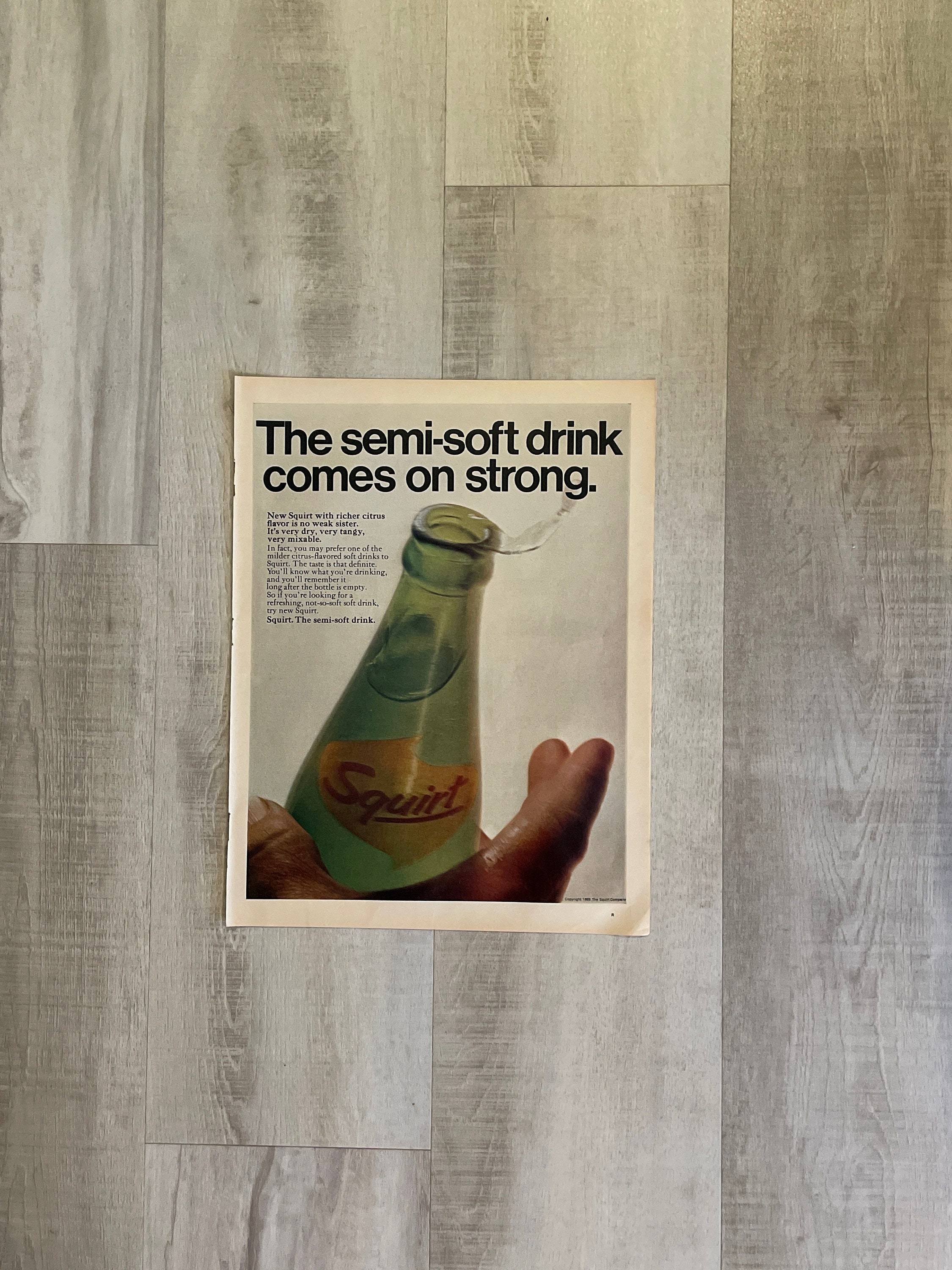 Vintage Paper Advertisement ~ Squirt Soft Drink ~ 1968 - Etsy