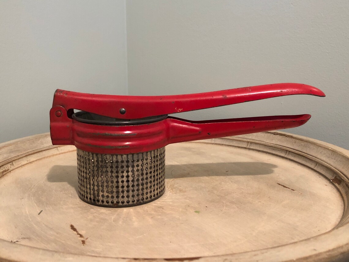 Vintage Hand Press Juicer Strainer Masher Etsy