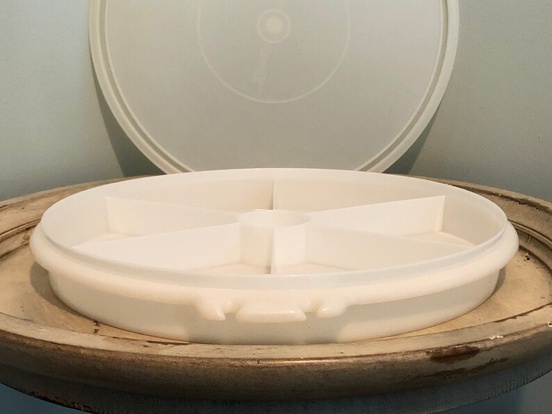 Tupperware Divided Food Tray With Lid Etsy