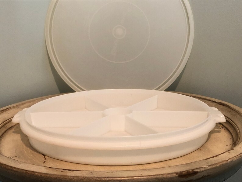 Tupperware Divided Food Tray With Lid Etsy