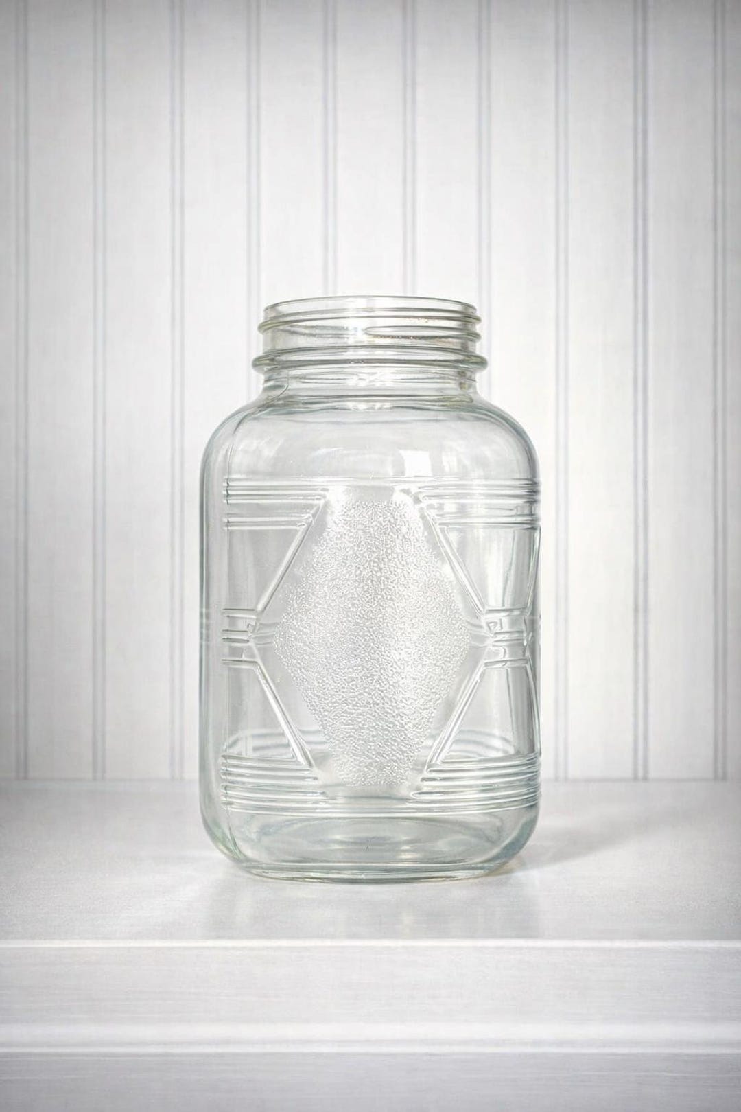 Vintage Glass Jar by Hazel Atlas, Clear Glass With No Lid - Etsy