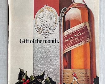 1957 JOHNNIE WALKER Red Label Scotch Whisky Collectors Item Nature